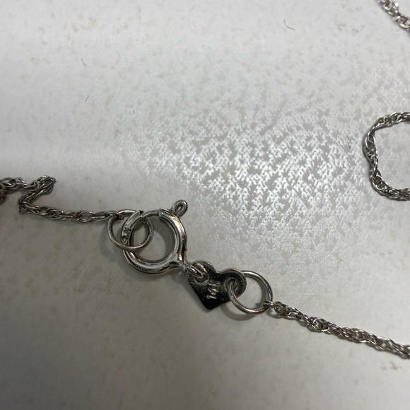 Elegant Pink Sapphire/Diamond Heart Pendant Necklace - Picture 3 of 5